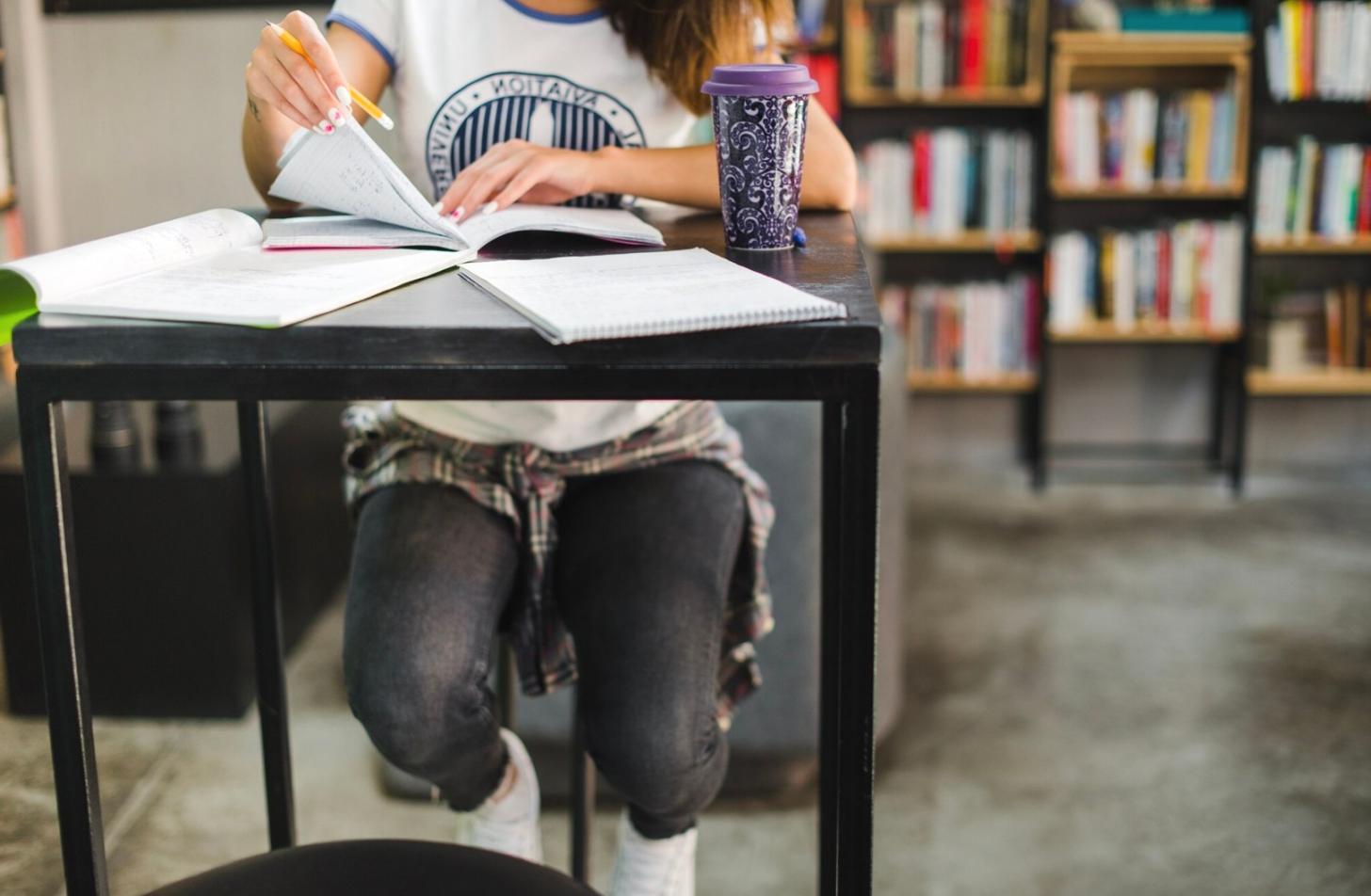 Interface de la bibliothèque interactive avec supports de cours organisés